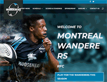 Tablet Screenshot of montrealwanderers.ca